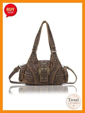 Vegan Leather Hobo Purses for Women Small Crossbody Handbag Multi-Pocket